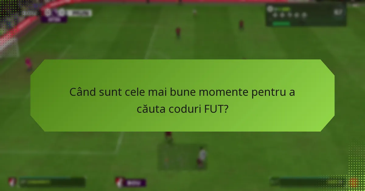 Cum pot obține coduri FUT din evenimente?